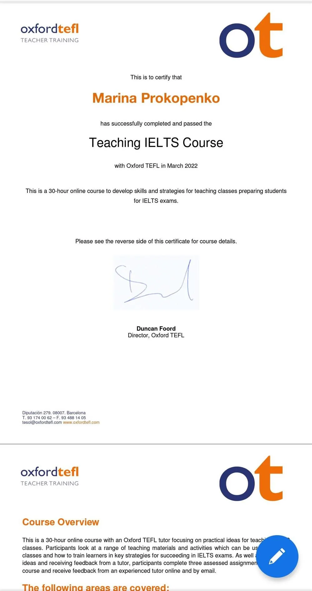 Курс для преподавателей по подготовке к IELTS