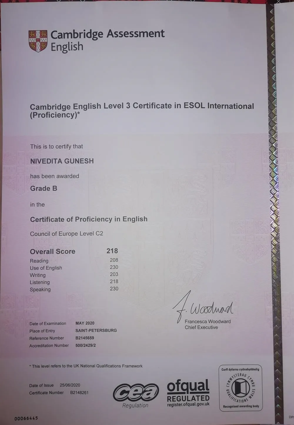 Cambridge Proficiency Exam