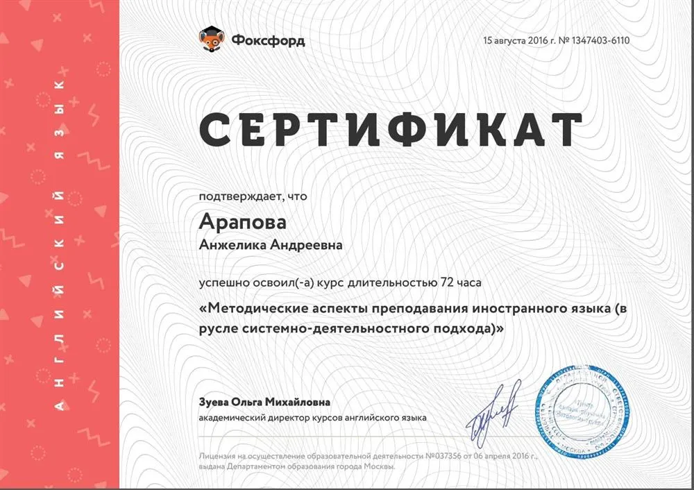 Курс повышения квалификации