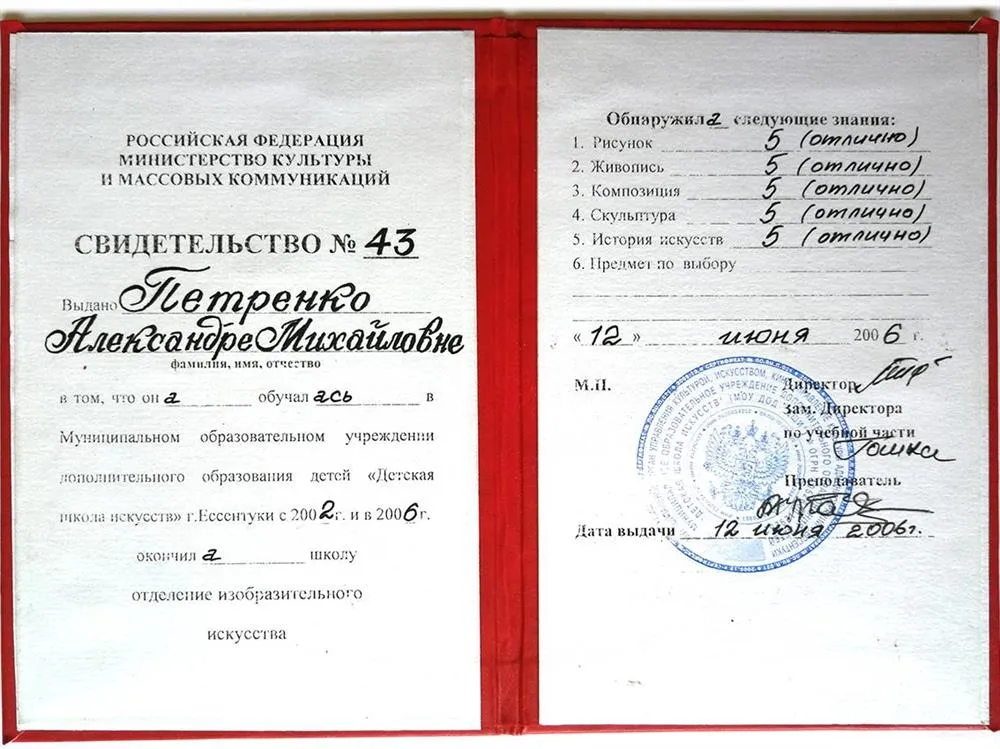 Свидетельство