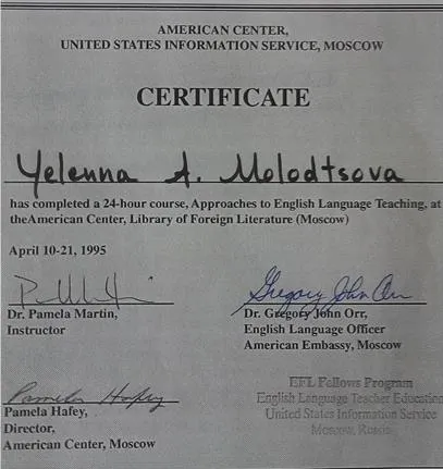 English Language Teaching Certificate