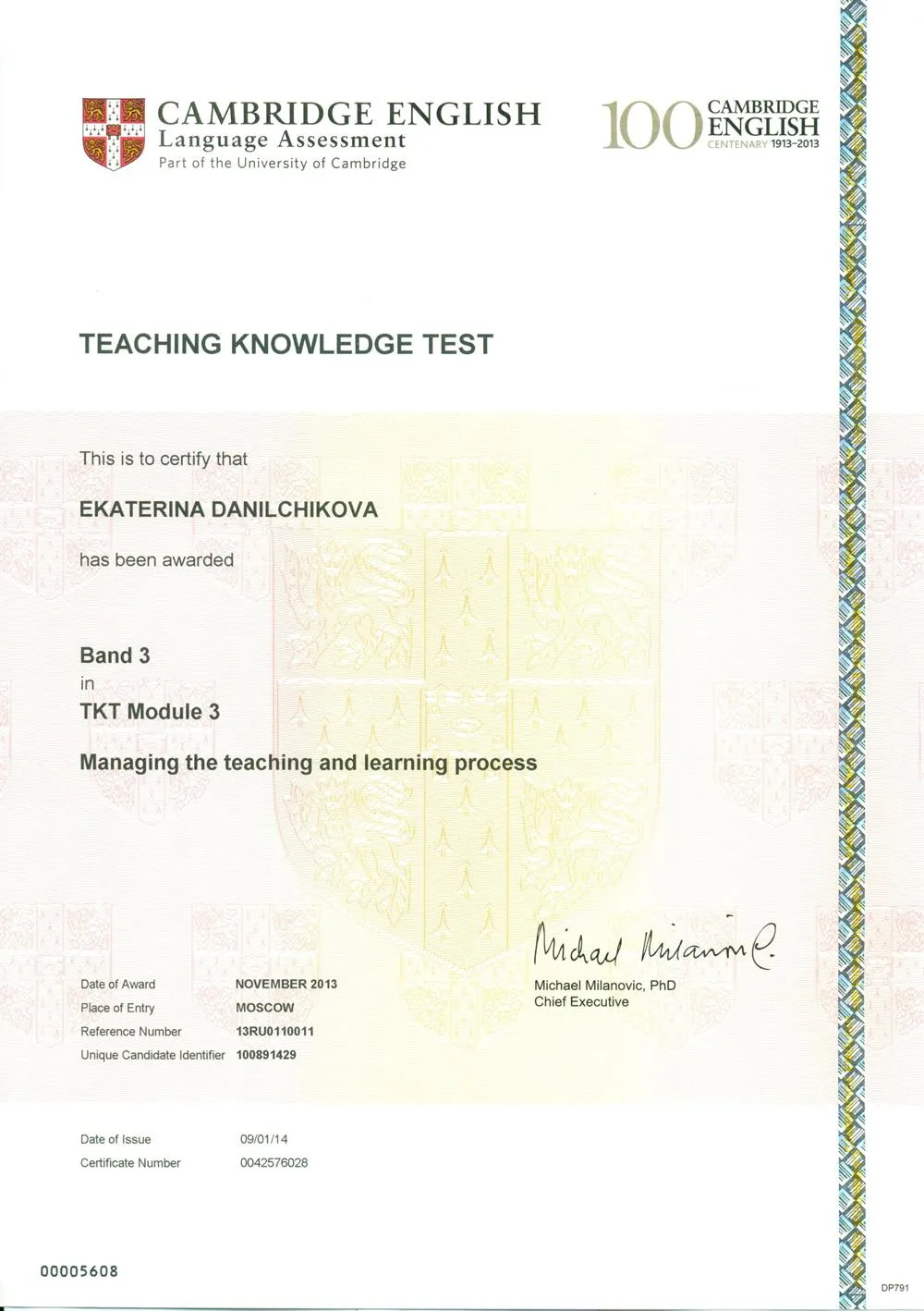 Teaching Knowledge Test Module 3