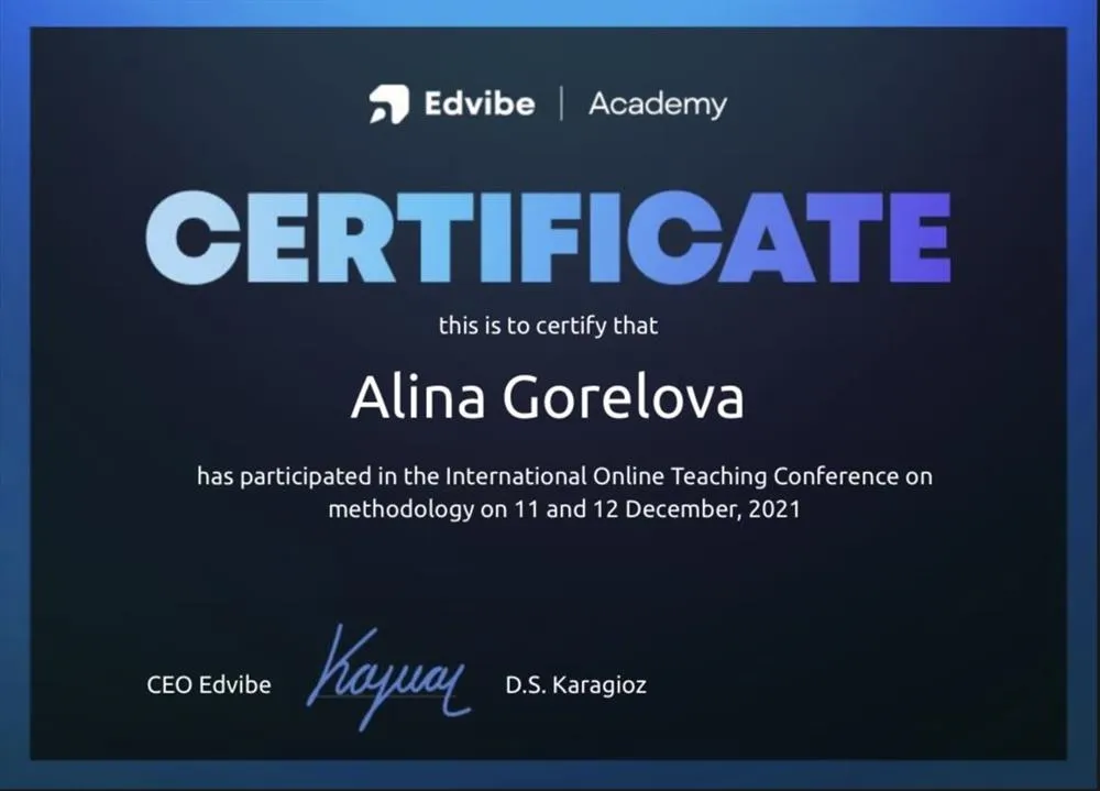 Certificate