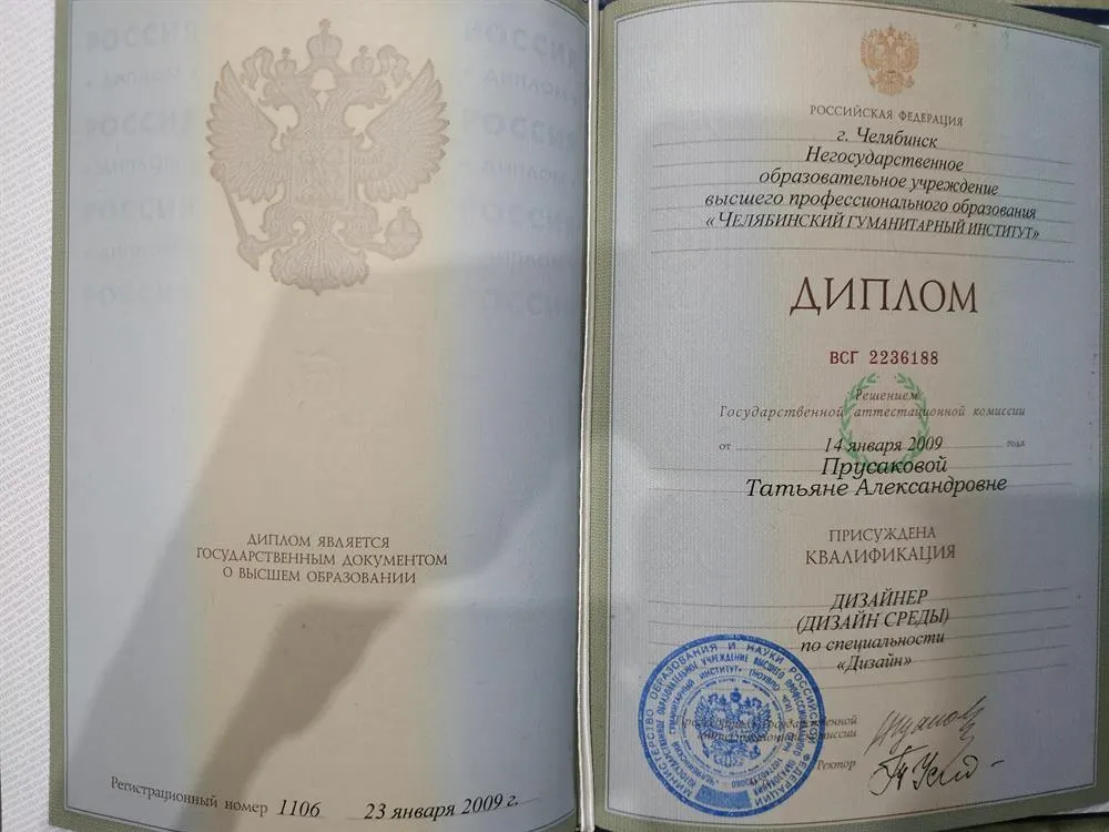 Диплом дизайнера