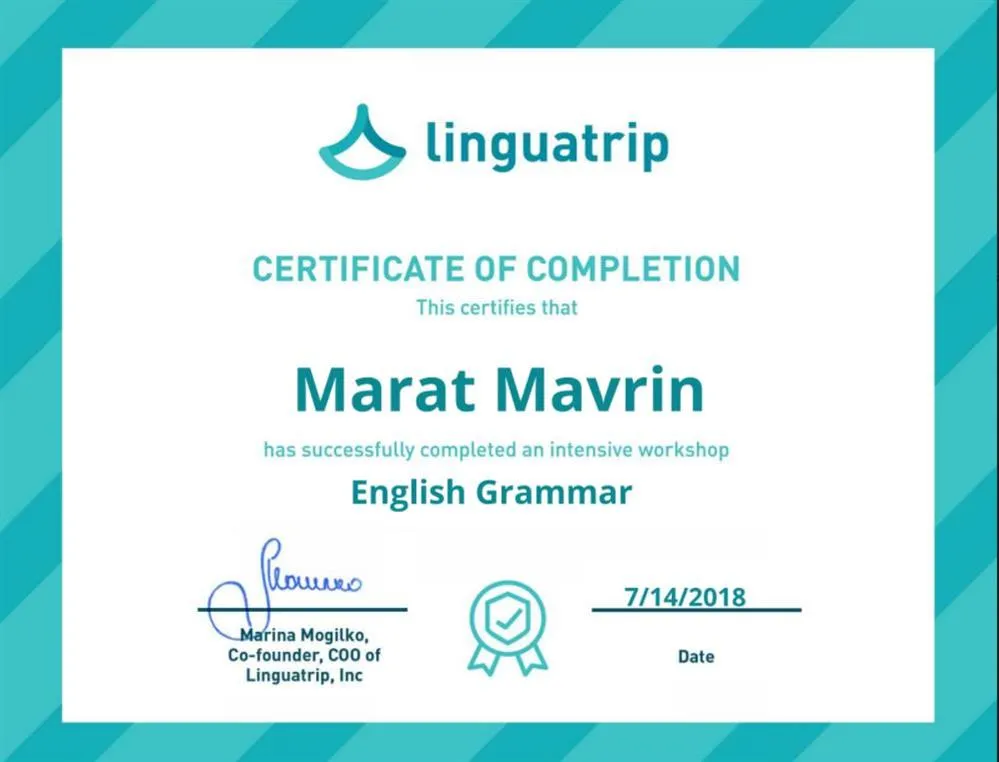 Workshop по английской грамматике