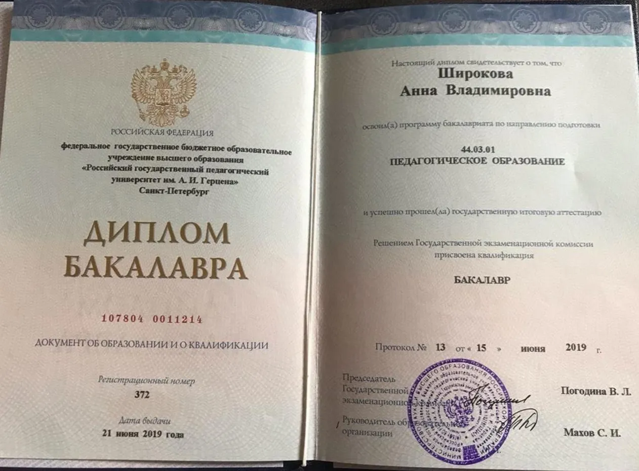 Диплом бакалавра