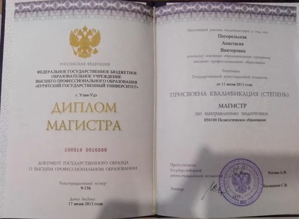 ДИПЛОМ МАГИСТРА 