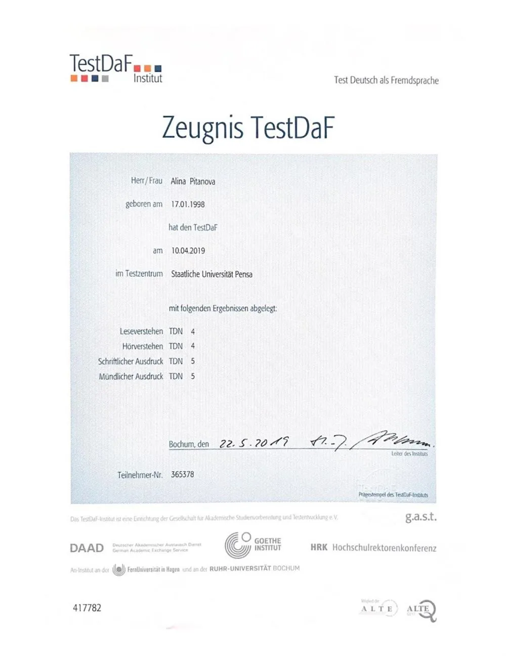 Test DaF 