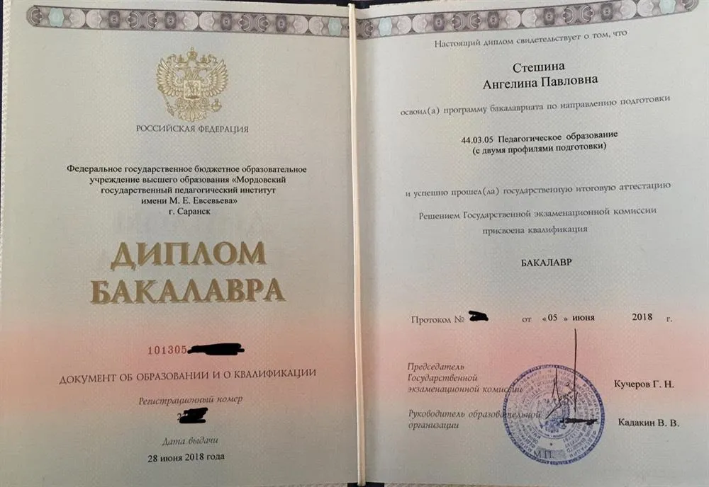 Диплом бакалавра 