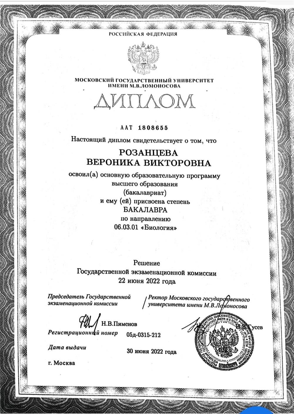 Диплом, бакалаворский