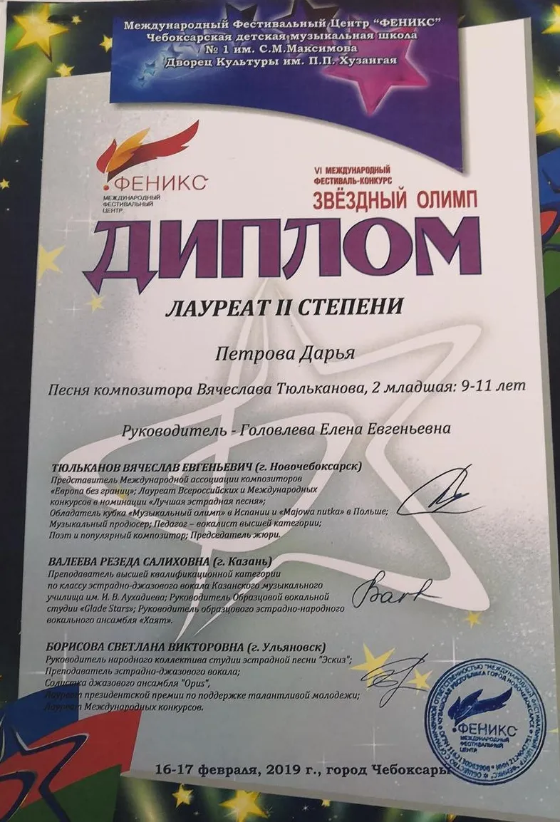 Диплом лауреата 