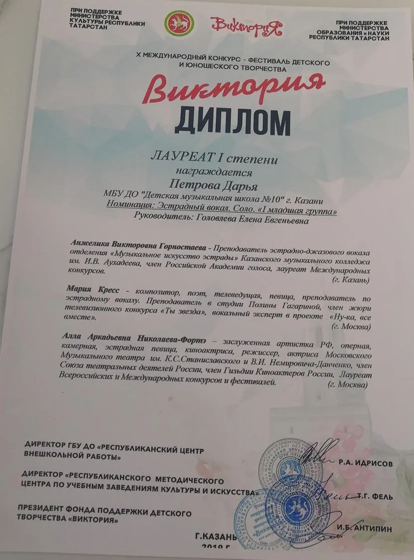 Диплом лауреата