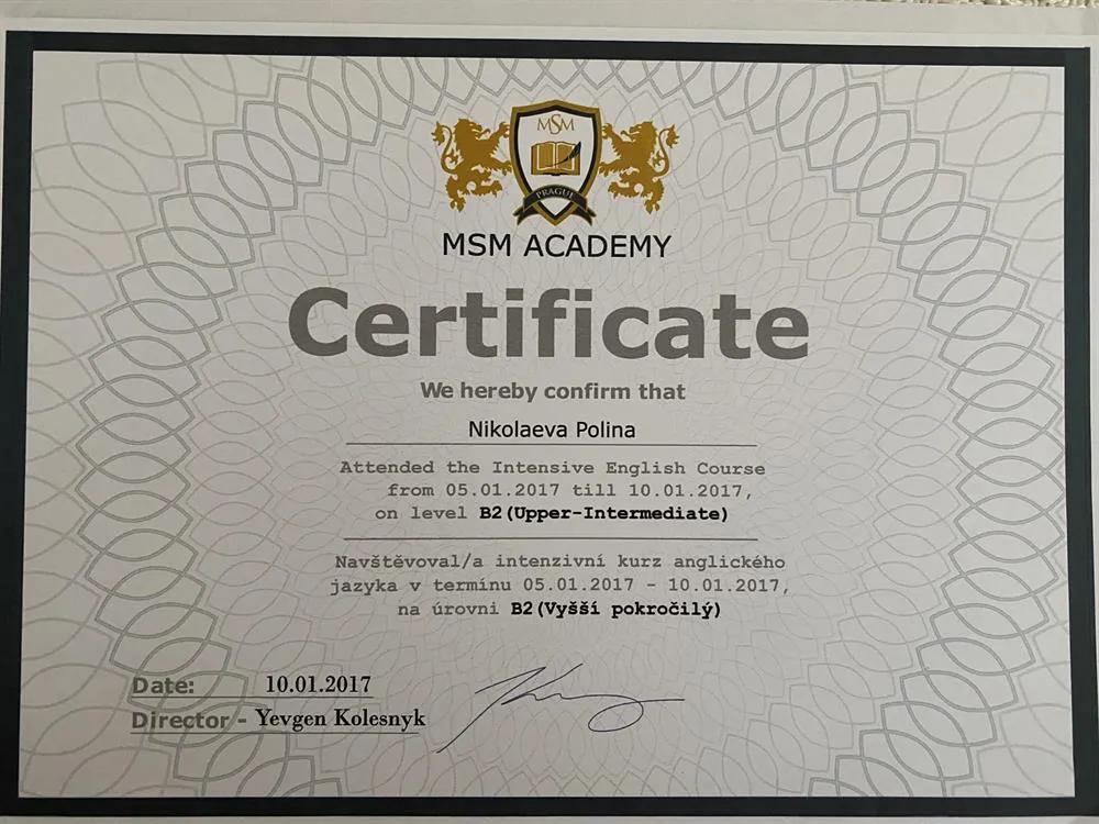 Intense English Course Prague 