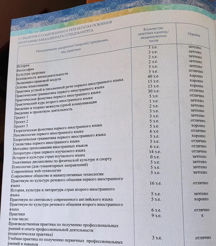 Диплом бакалавра по направлению лингвистика