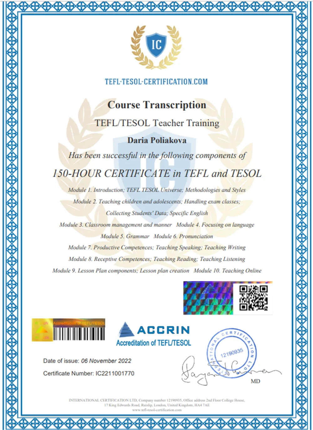 TEFL\TESOL 
