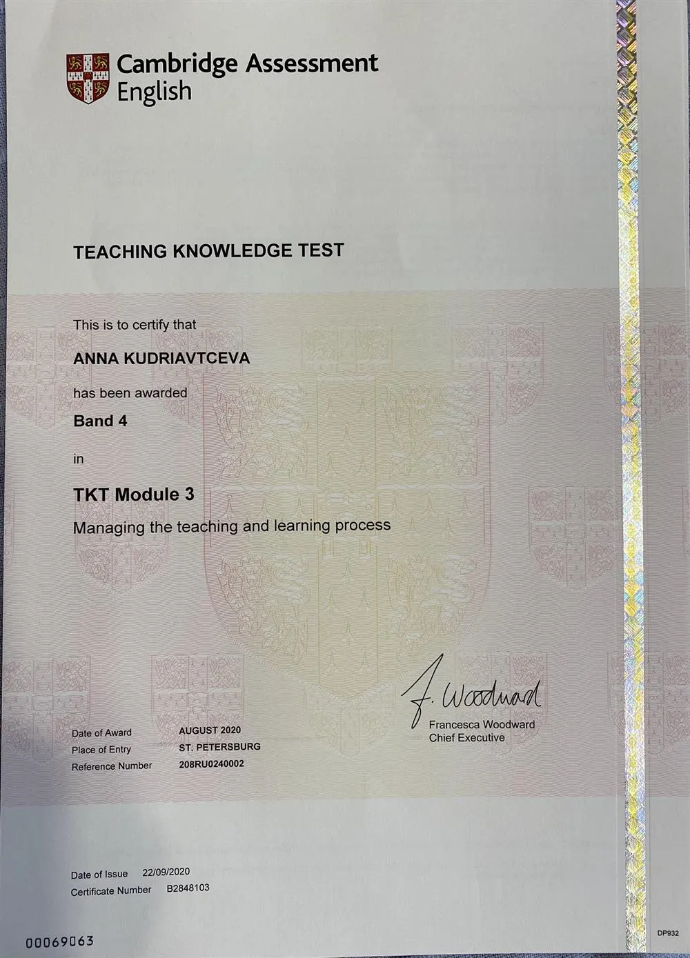 Teaching knowledge test Module 3