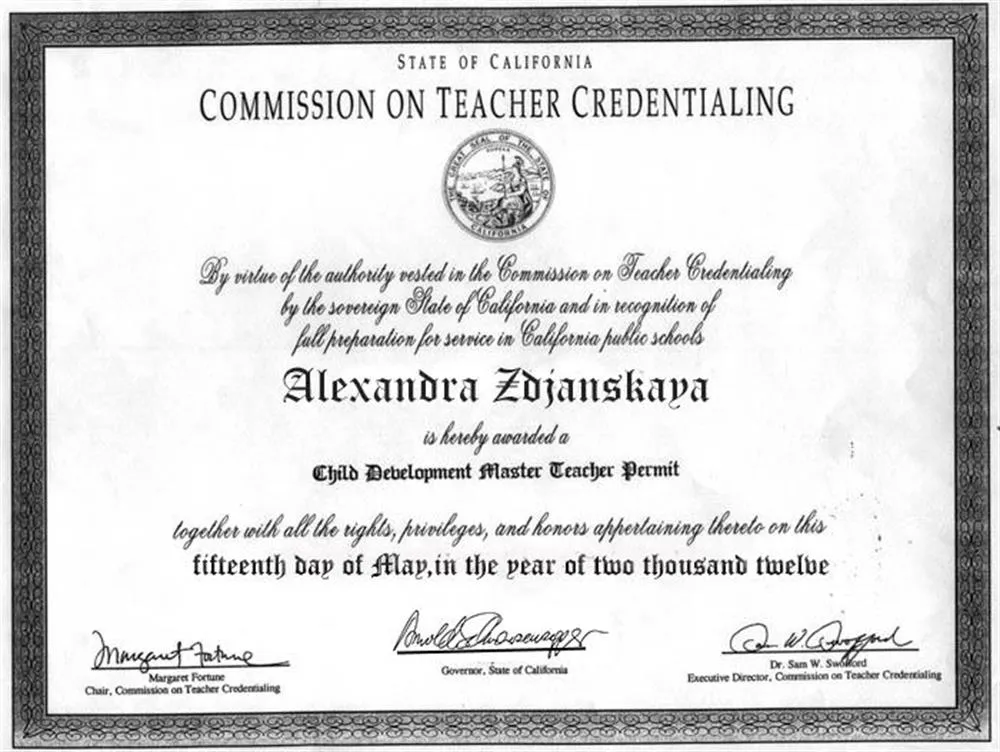 Teaching Credentials