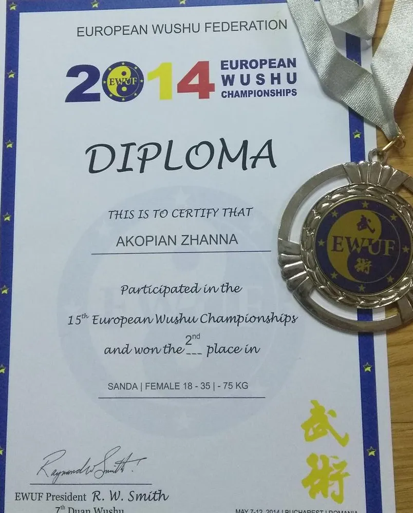 Серебряный  призер Чемпионата Европы 2014 г.