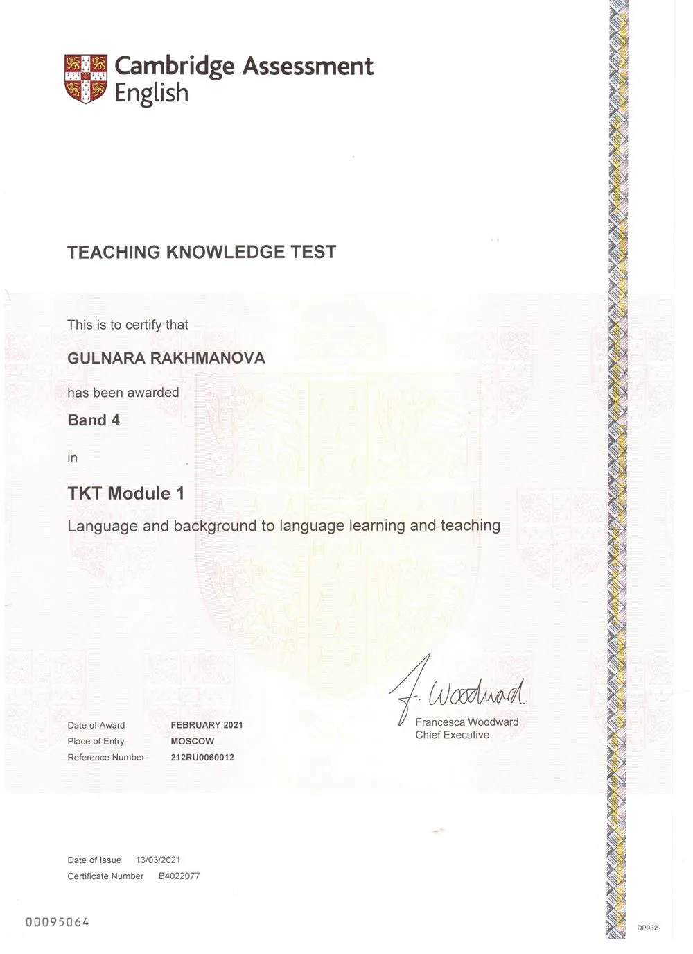 TKT (Module 1)