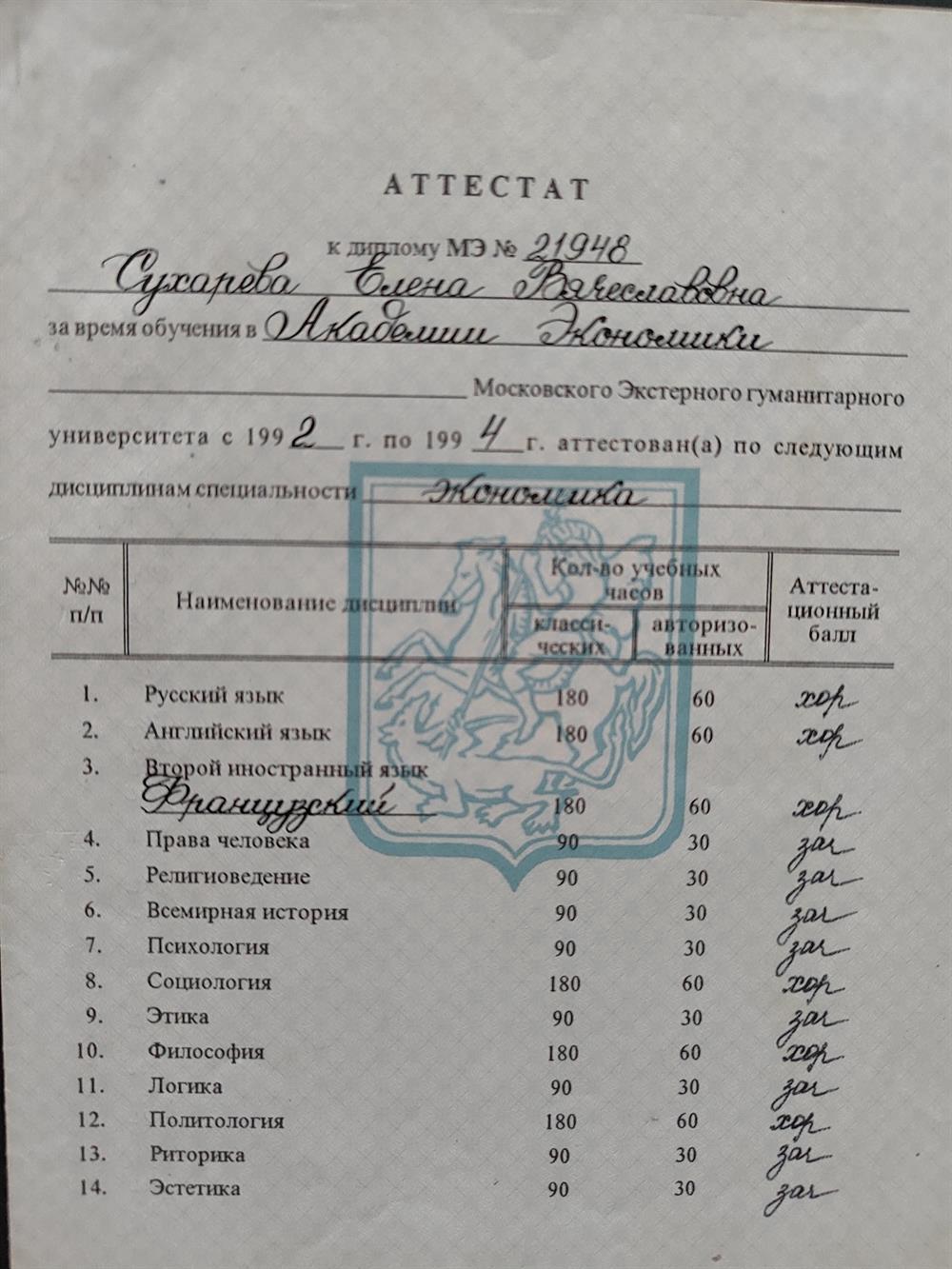 Диплом об образовании, стр. 8