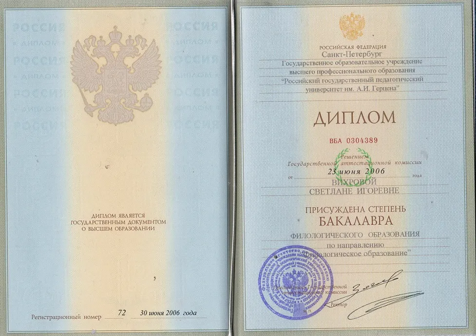 Диплом бакалавра