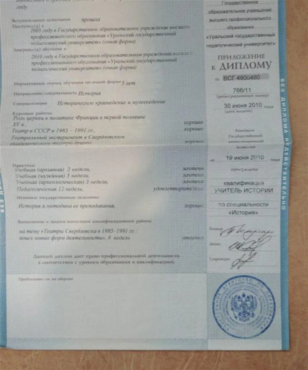Диплом об образовании