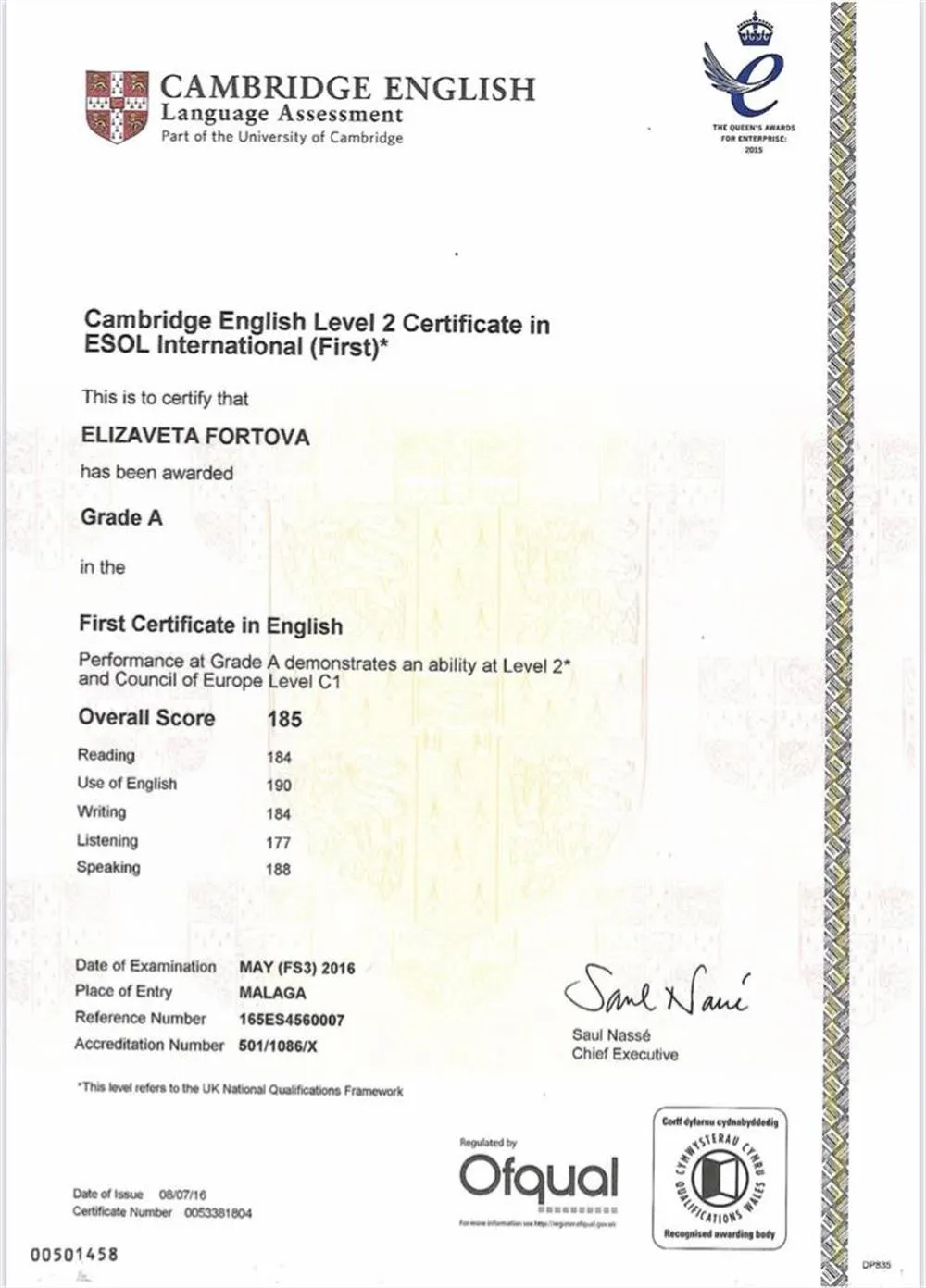 ESOL International Level C1