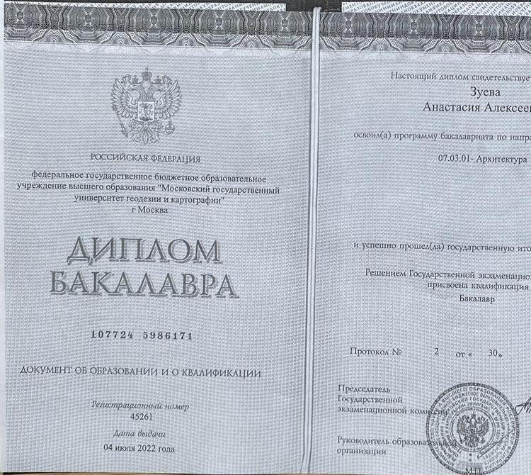 Диплом бакалавра 