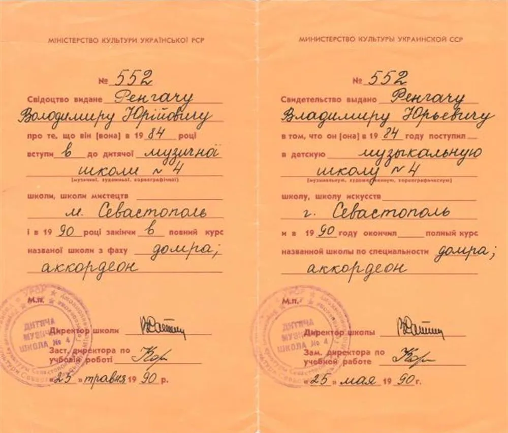 Свидетельство