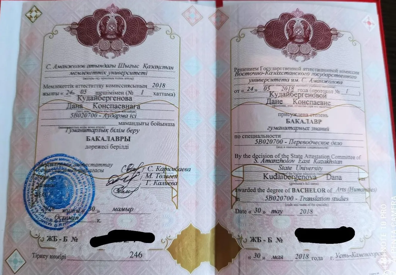Диплом бакалавра