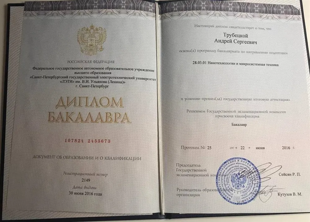 Диплом СПбГЭТУ