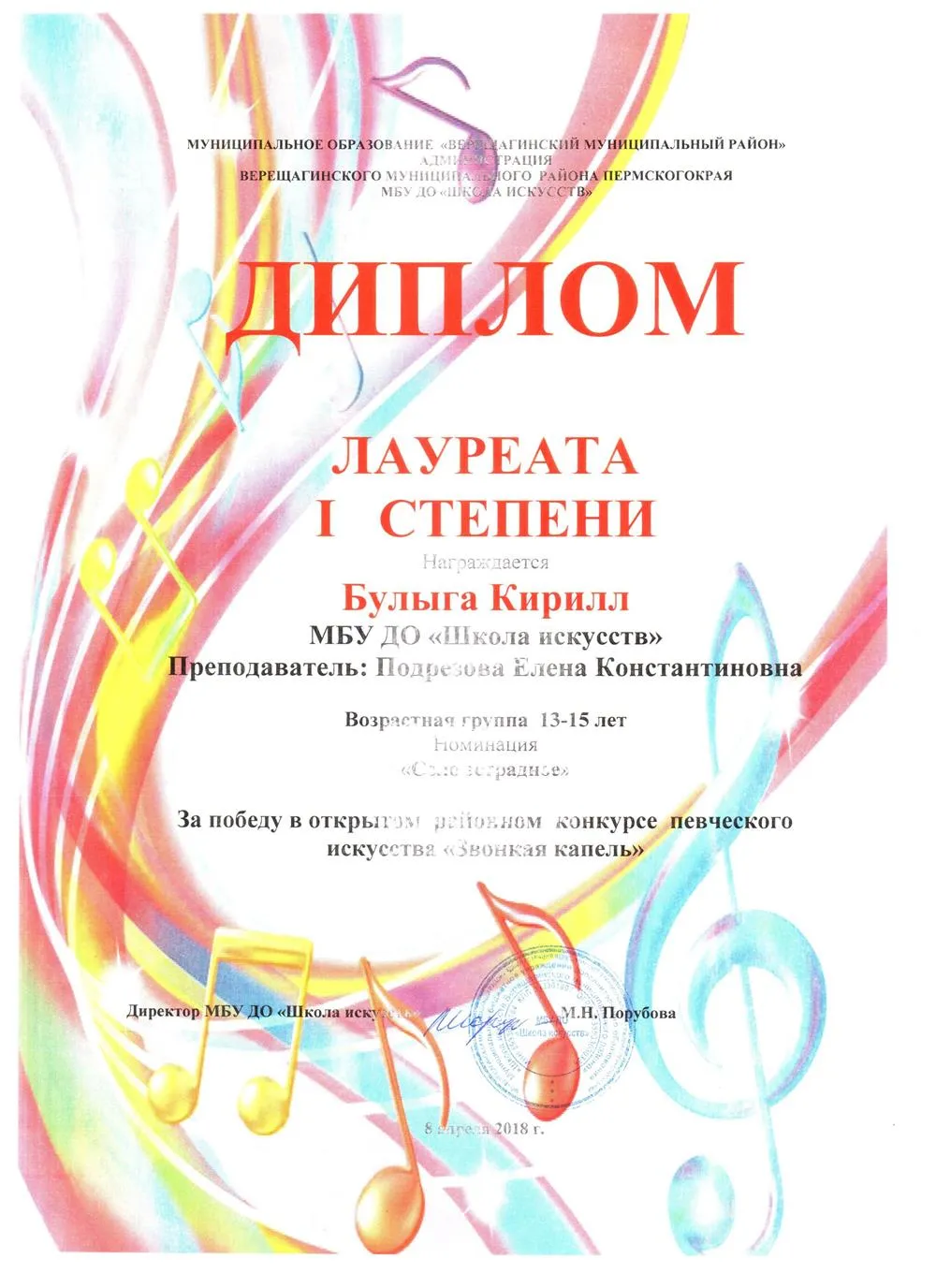 Л-1-Открытый районный конкурс Певческого мастерства-2018