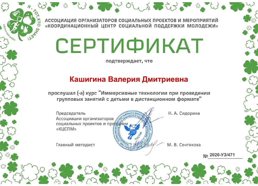Курс «Иммерсивные технологии при проведении групповых занятий с детьми в дистанционном формате»