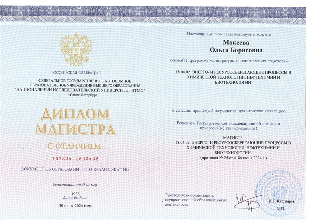 Диплом магистра