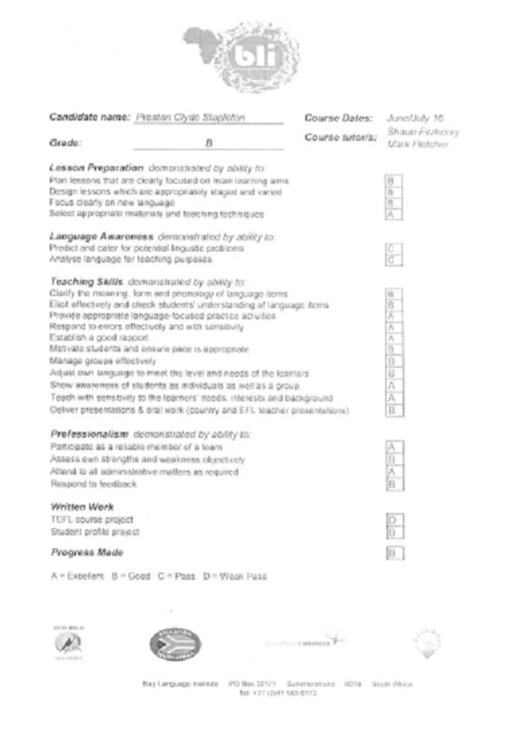 TEFL page 3