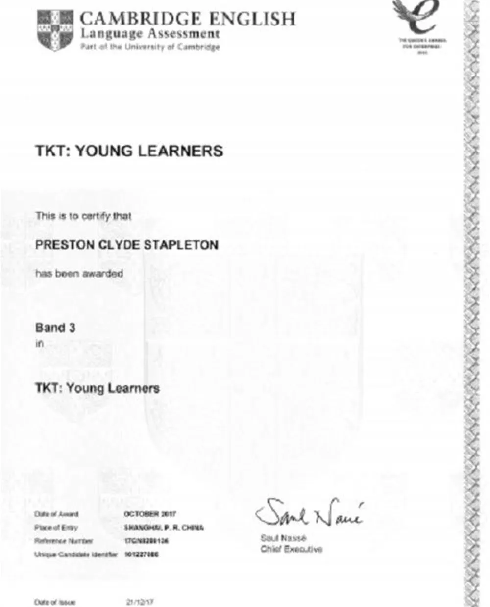 Cambridge English - TKT Young Learners p.1