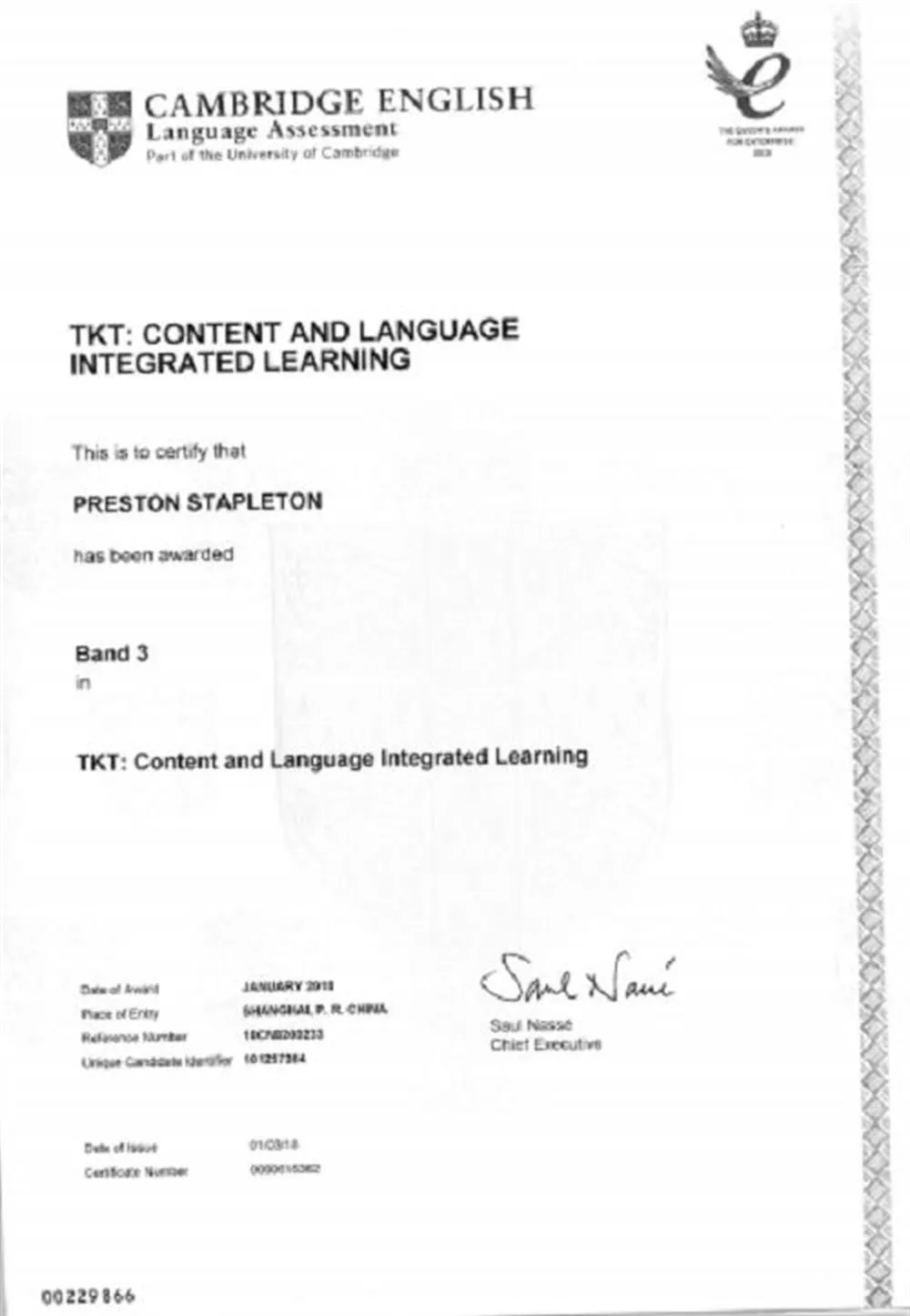 Cambridge English - TKT Content and Language Integrated Learning p.1