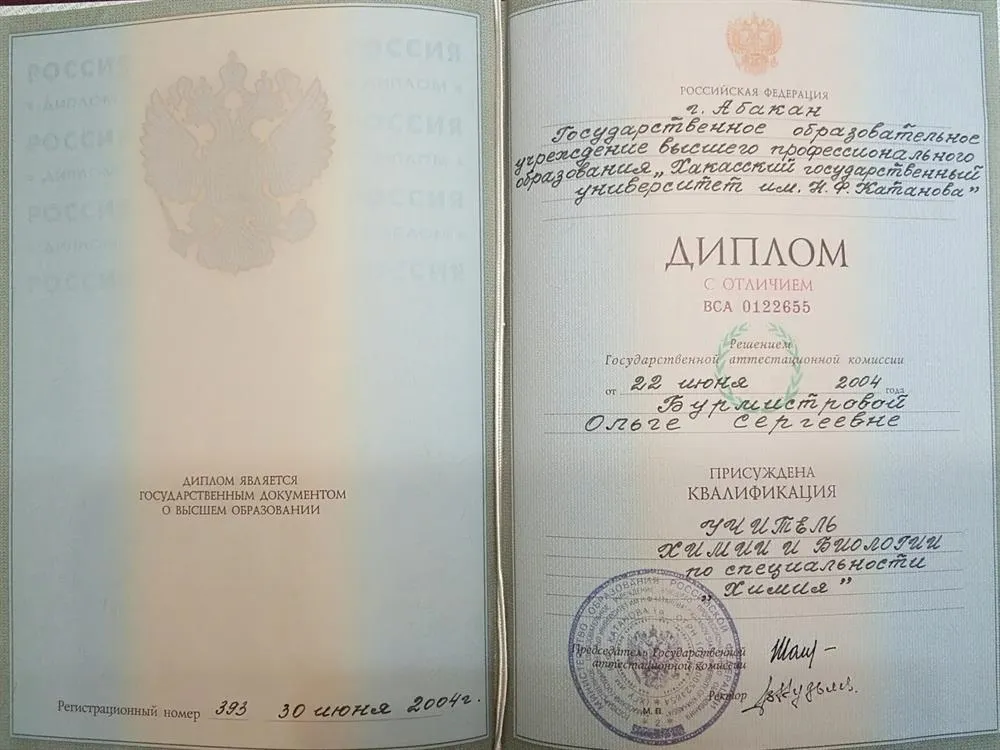 Диплом об образовании
