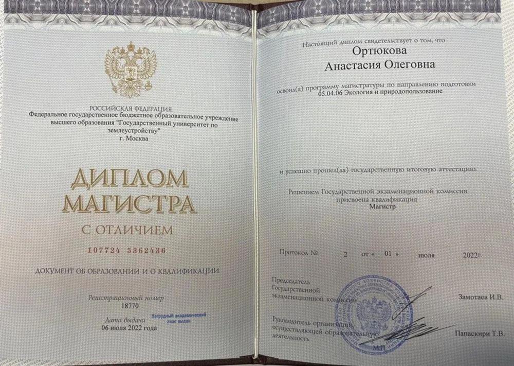 Диплом магистра