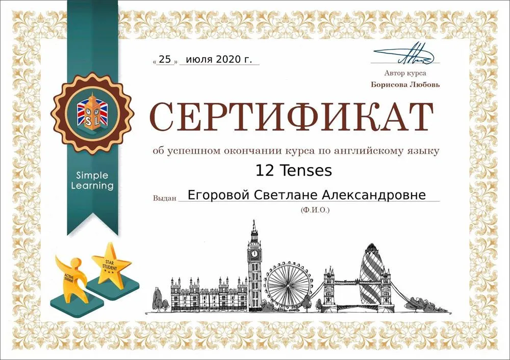 12 Tenses