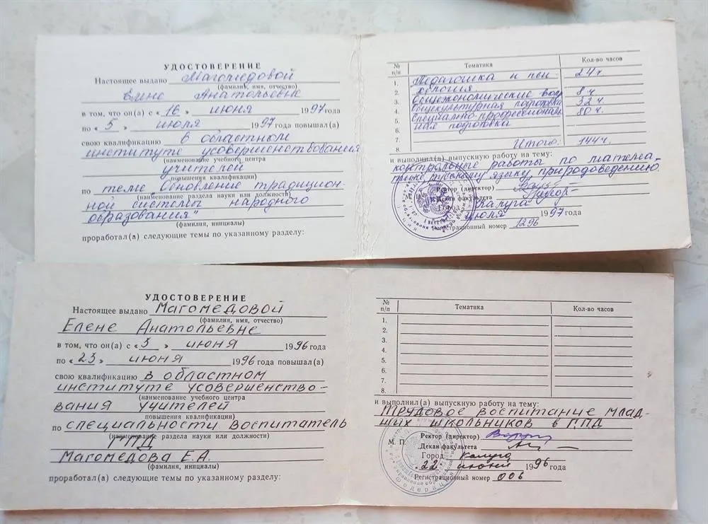 Повышение квалификации