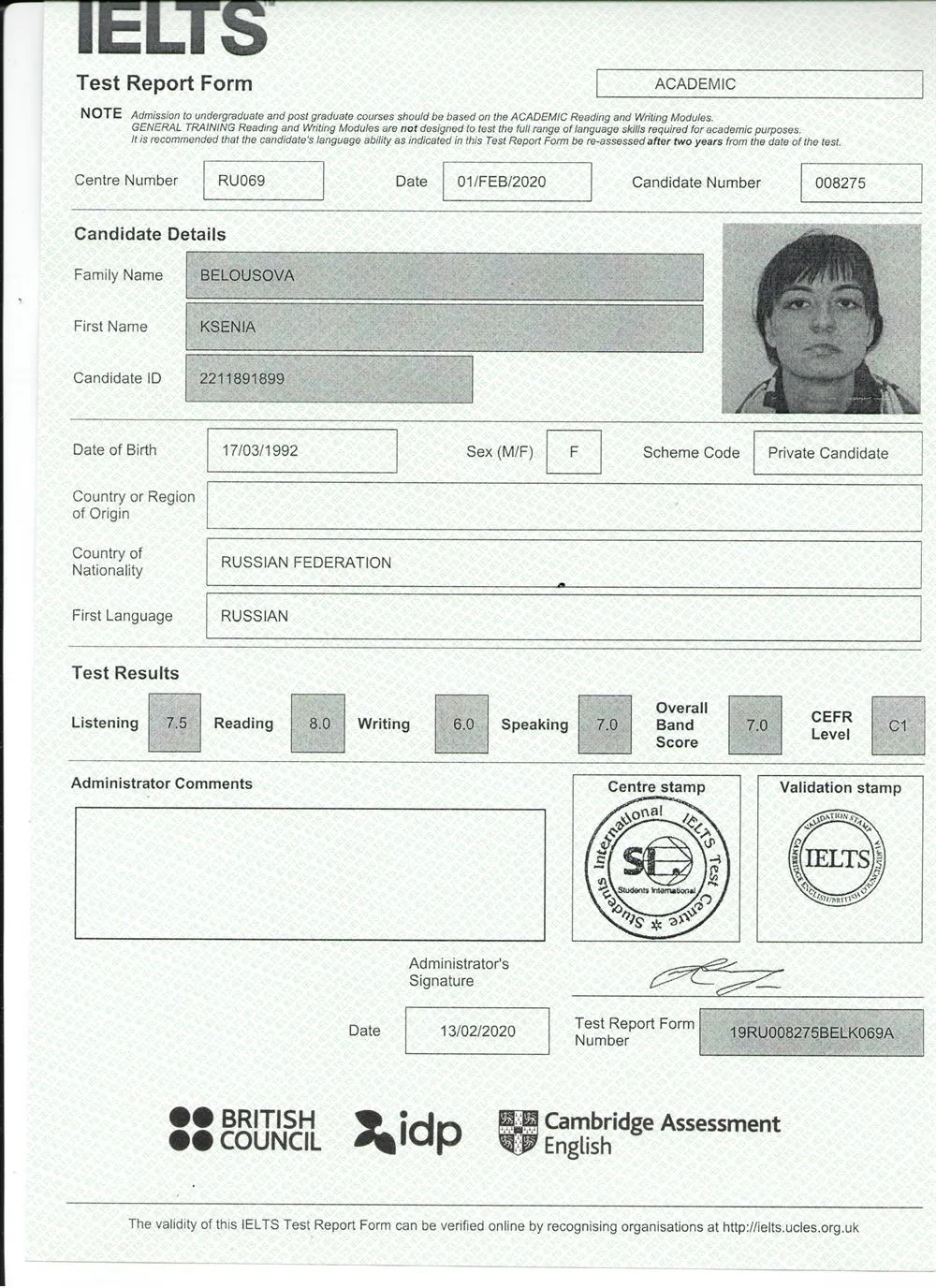 IELTS C1 