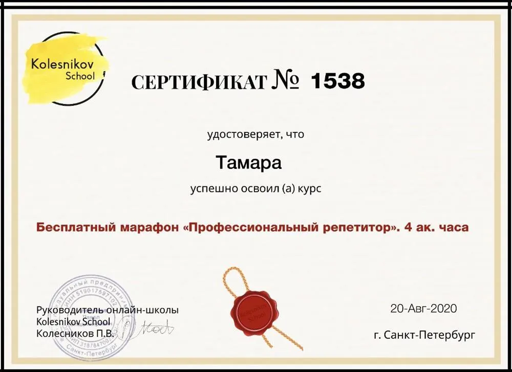 Профессиональный репетитор