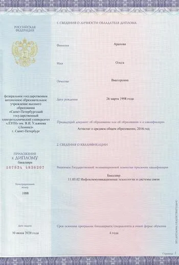 Приложение к диплому