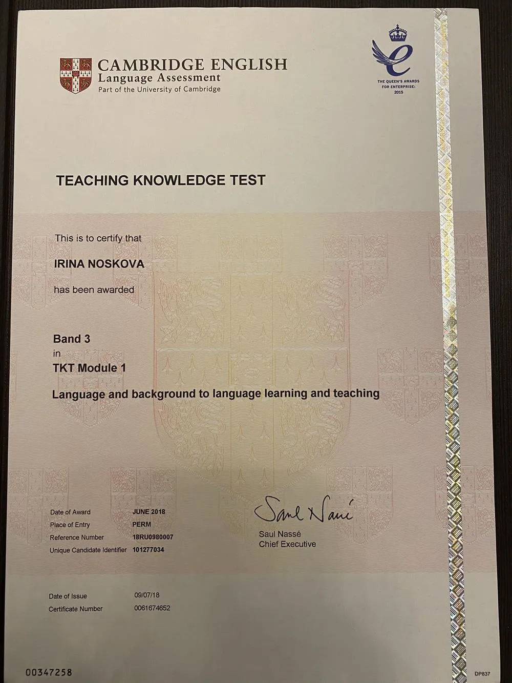 TKT Cambridge Module 1