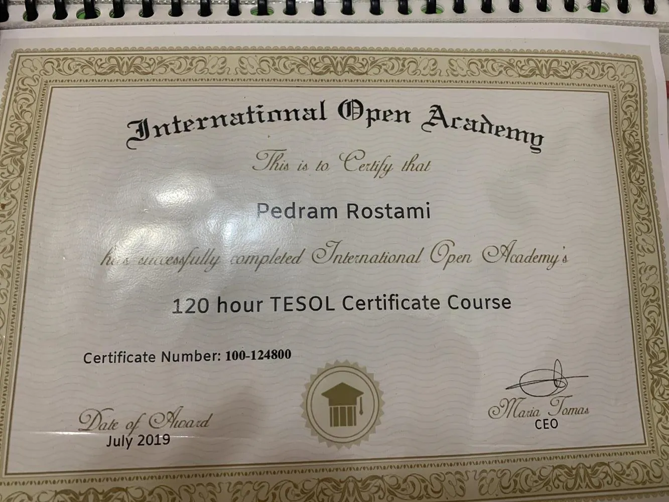 TESOL Certificate course