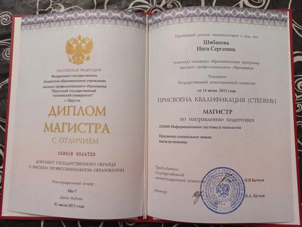 Диплом магистратура