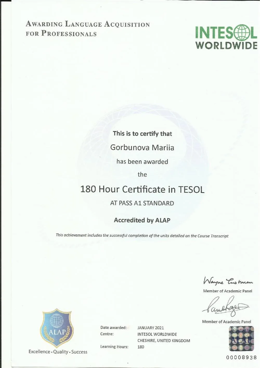 TESOL 180
