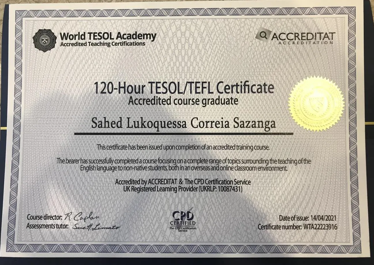 TESOL/TEFL Сертификат 