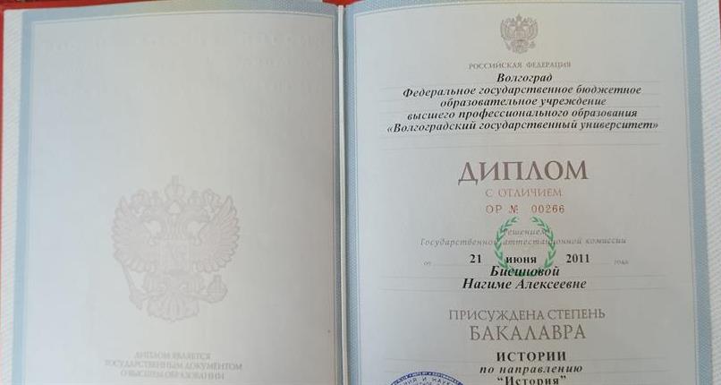 Диплом об образовании